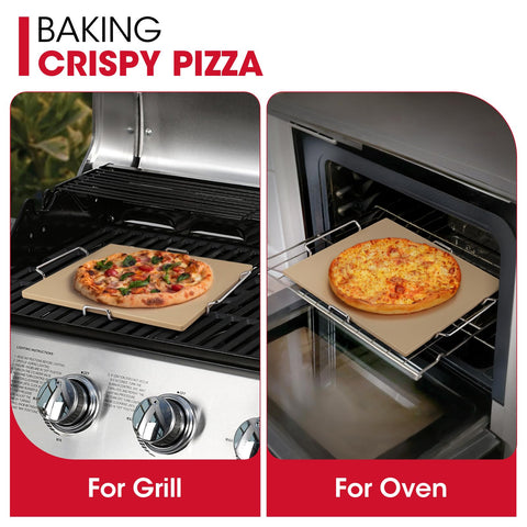 Unicook dual-purpose carry rack keeps the stone secure and portable.