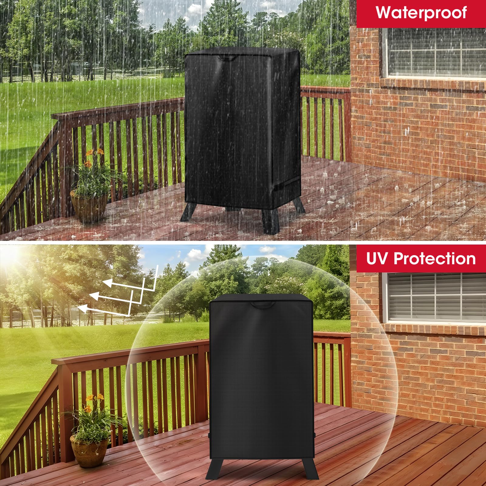 Unicook-smooth-vinyl-surface cleans quickly after grilling