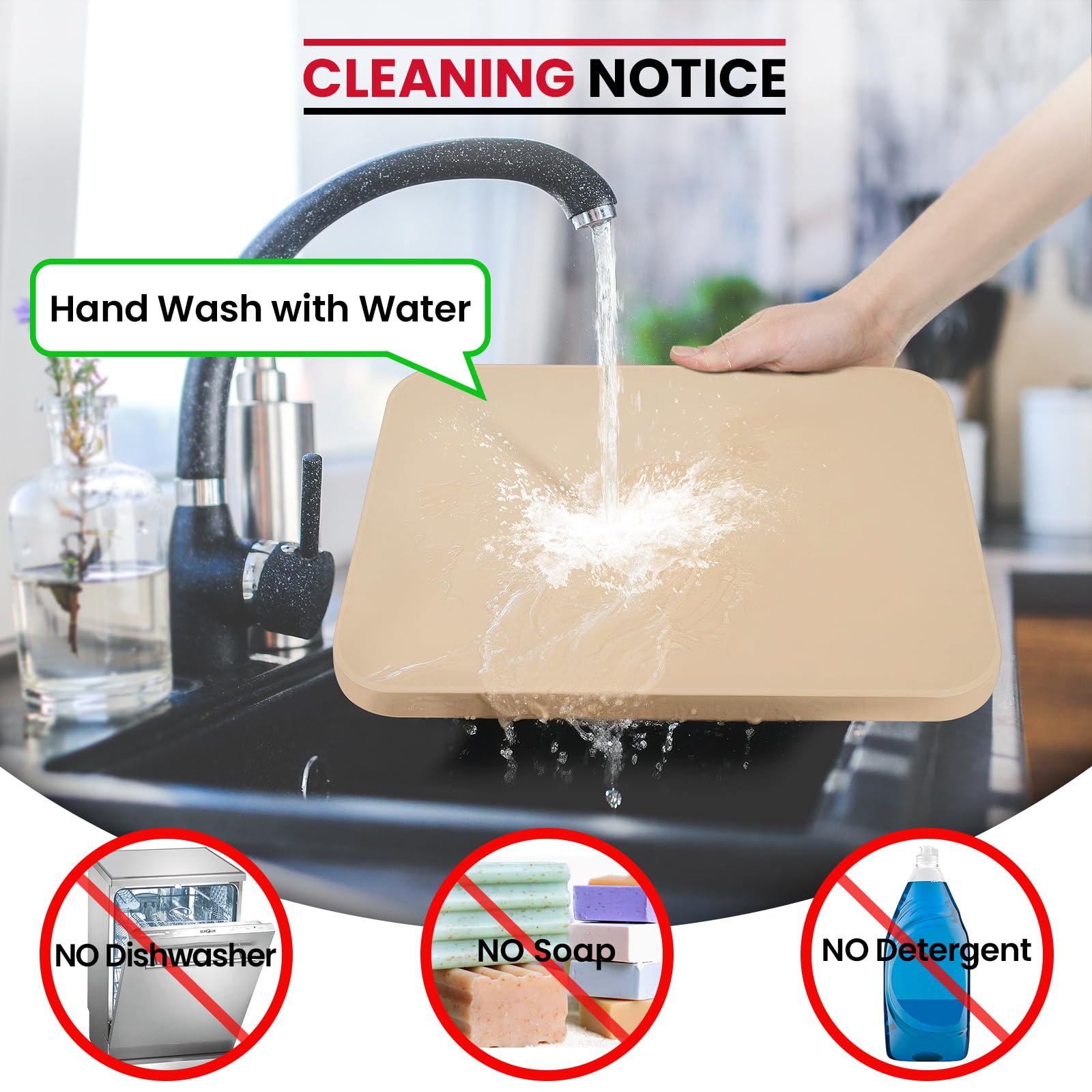Unicook stone cleans easily with a damp cloth after cooling