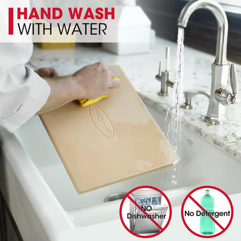Unicook easy-cleaning tip: rinse with water to maintain surface.