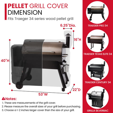 Unicook fade-resistant fabric shields the grill from rain and UV exposure.
