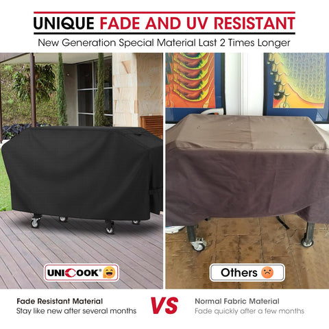 Unicook soft fabric liner prevents scratches on grill surfaces.