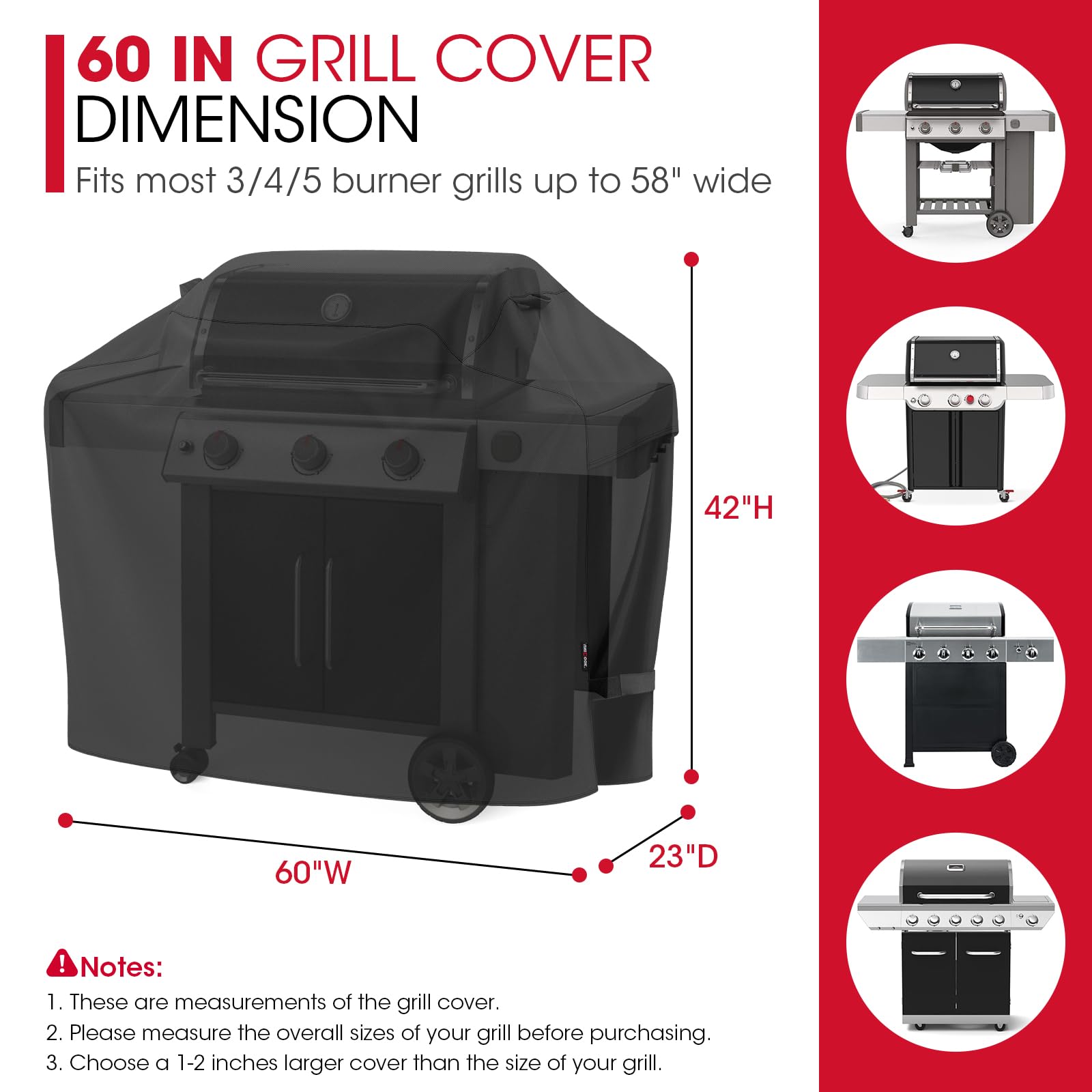 Unicook cover with durable handles and straps for easy fitting.
