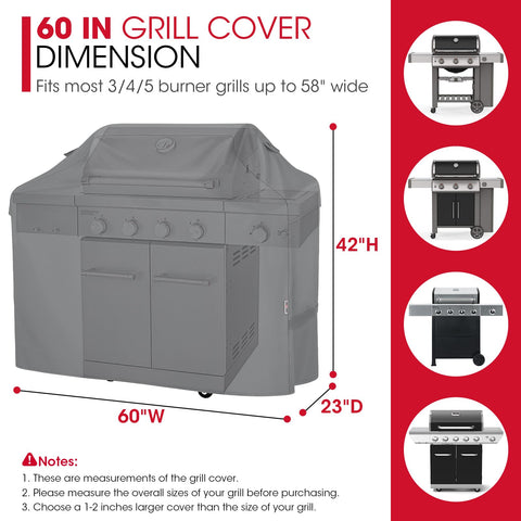 Unicook grill cover with fade-resistant fabric shields against sun fading.