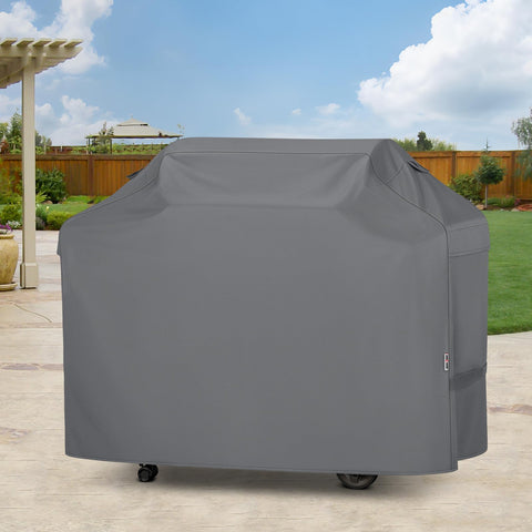 Unicook grill cover hanging loops for convenient storage when not in use.