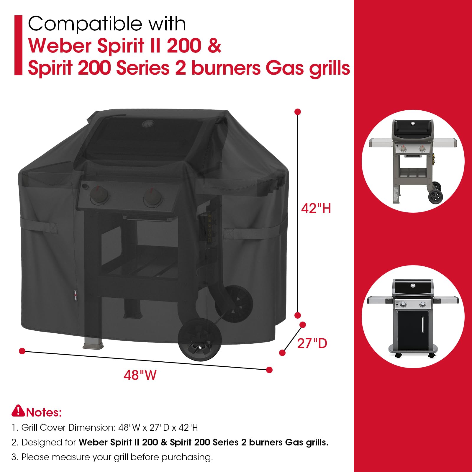 Unicook grill cover close-up shows durable high-density polyester for long life