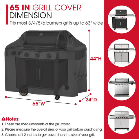 Unicook grill cover waterproof finish keeps your grill dry in rain