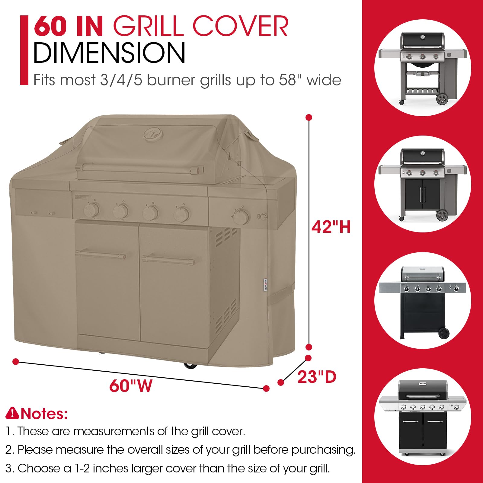 Unicook waterproof seal keeps moisture out during storms.