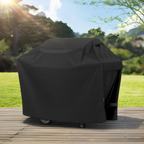 Unicook weather-ready grill cover in outdoor environment ready for protection.