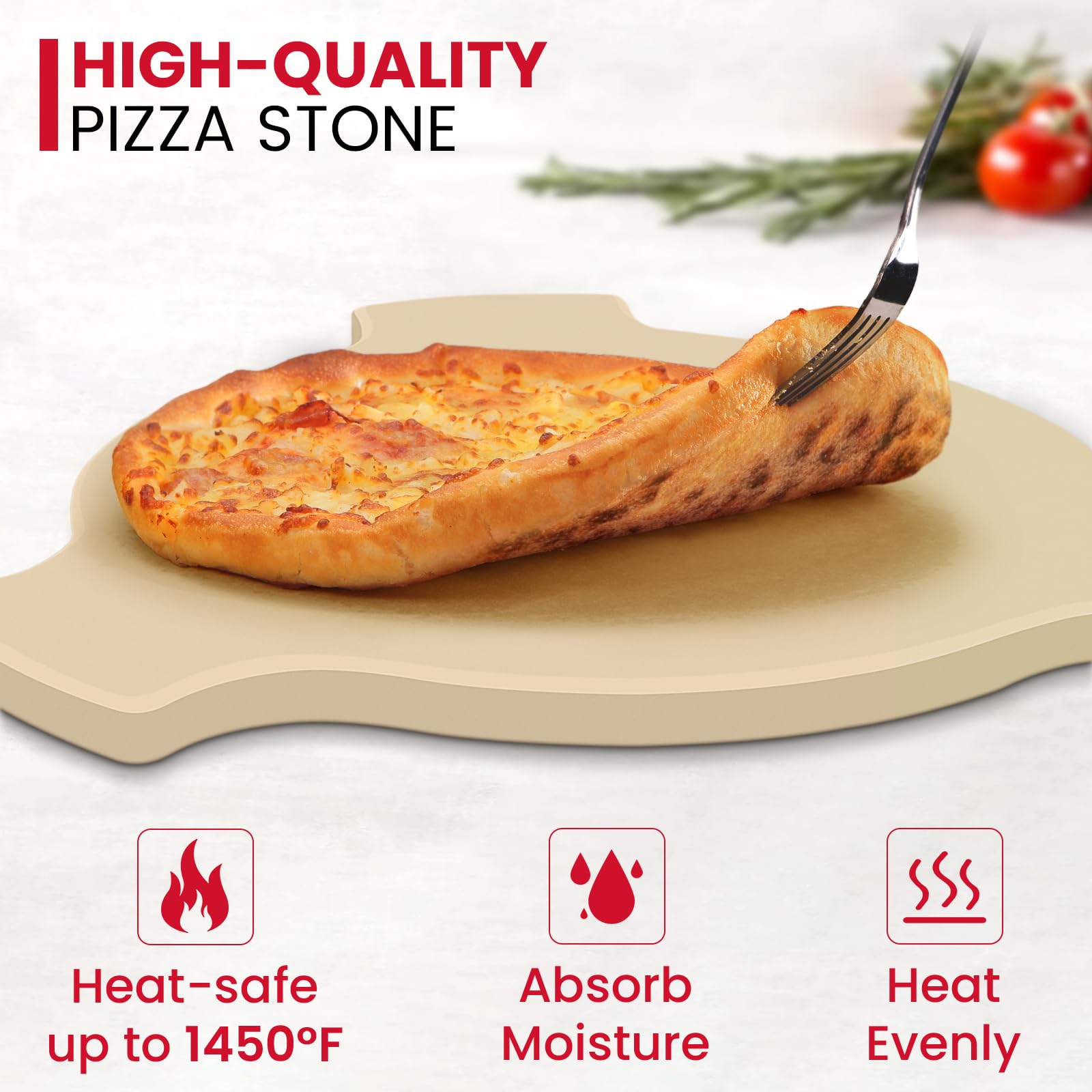 Unicook 17-inch stone on Akorn creates convection-like airflow for tender meat.