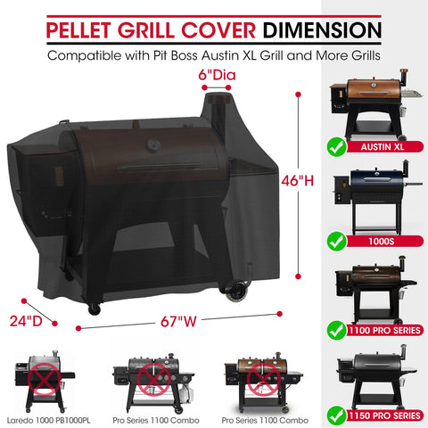 Unicook cover with top handles and wind straps for secure fitting