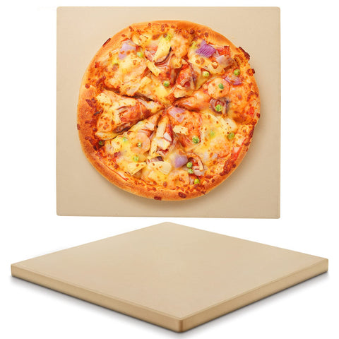 Unicook 15-inch pizza stone in oven for even heat and crisp crust