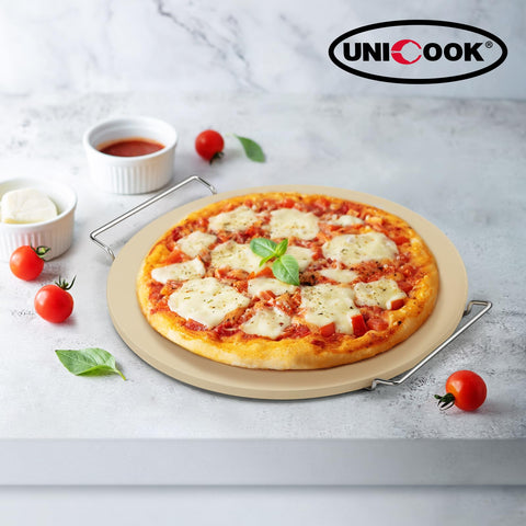 Unicook scraper-friendly stone cleans residue with ease.