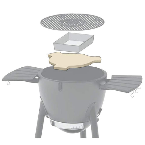 Unicook heavy-duty cordierite stone withstands up to 1450°F for consistent bakes.