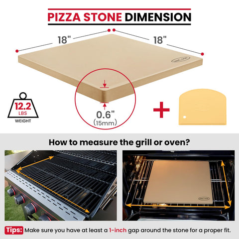 Unicook pizza stone close-up demonstrates even heat distribution for crispy crusts.