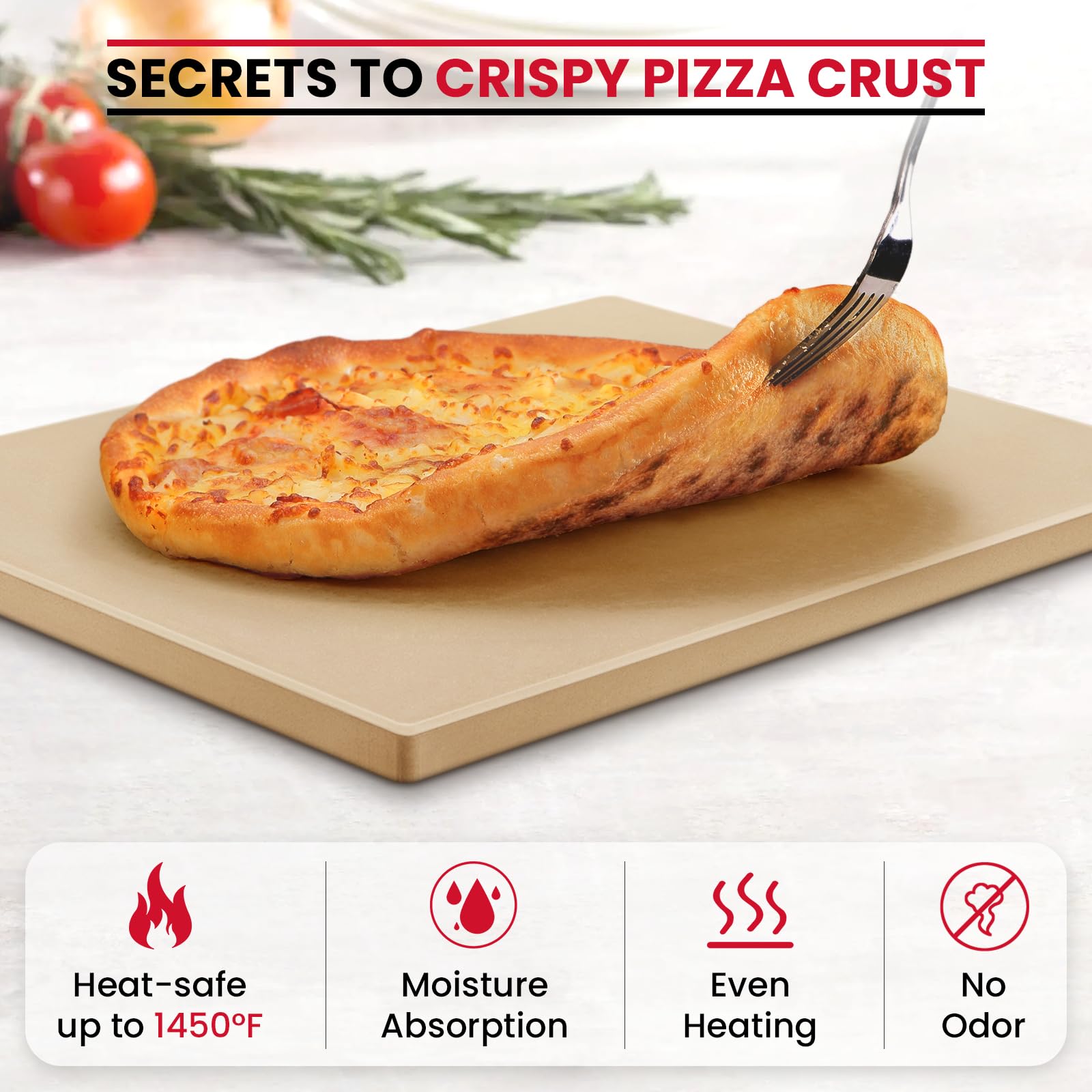 Unicook pizza stone reversible surface lets you choose smooth side