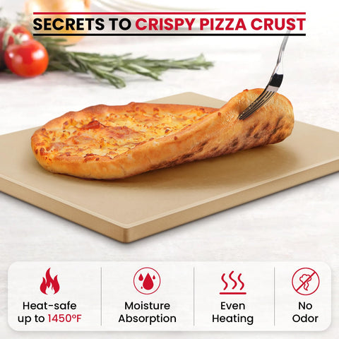 Unicook pizza stone reversible surface lets you choose smooth side