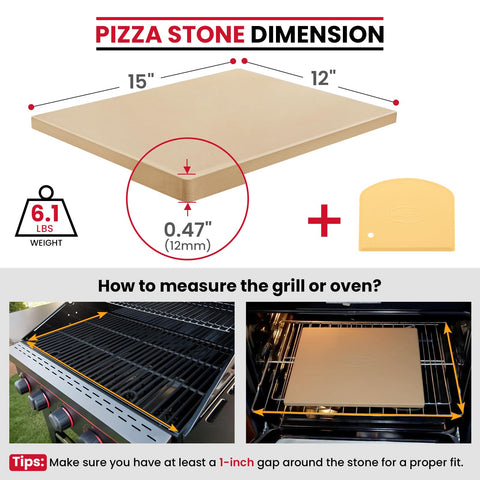 Unicook thermal-shock cordierite stone endures high heat for grilling sessions.
