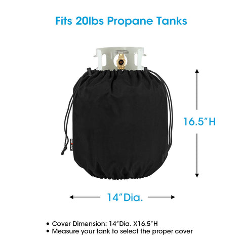 Unicook propane tank cover cleans with a hose and air dries for quick maintenance.