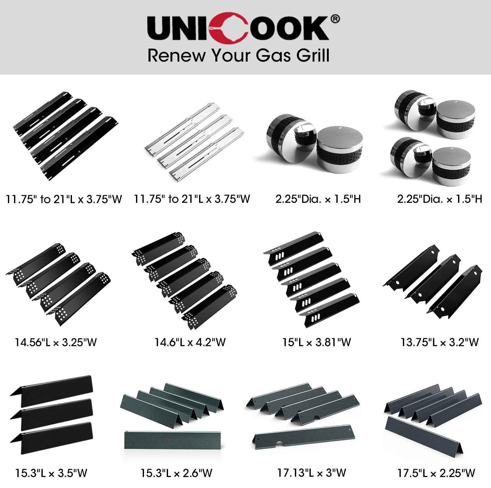 Unicook quick-install bolts and wing nuts included for easy setup