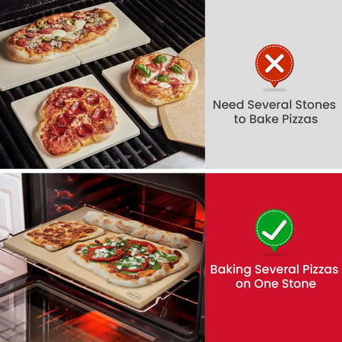 Unicook reversible stone offers two baking surfaces for versatility.