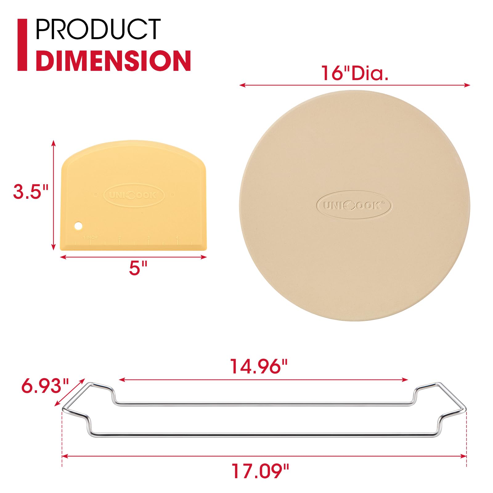 Unicook round pizza stone on grill shows versatile cooking with crisp results.