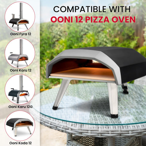 Unicook square stone fits Ooni Fyra 12 and similar ovens for versatile baking