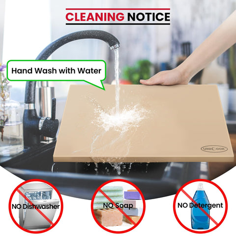 Unicook thermally shock-resistant stone withstands high oven temperatures safely.