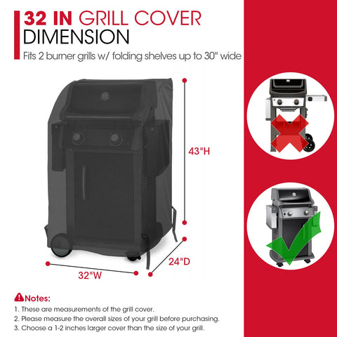 Two-burner waterproof Unicook grill cover for outdoor use