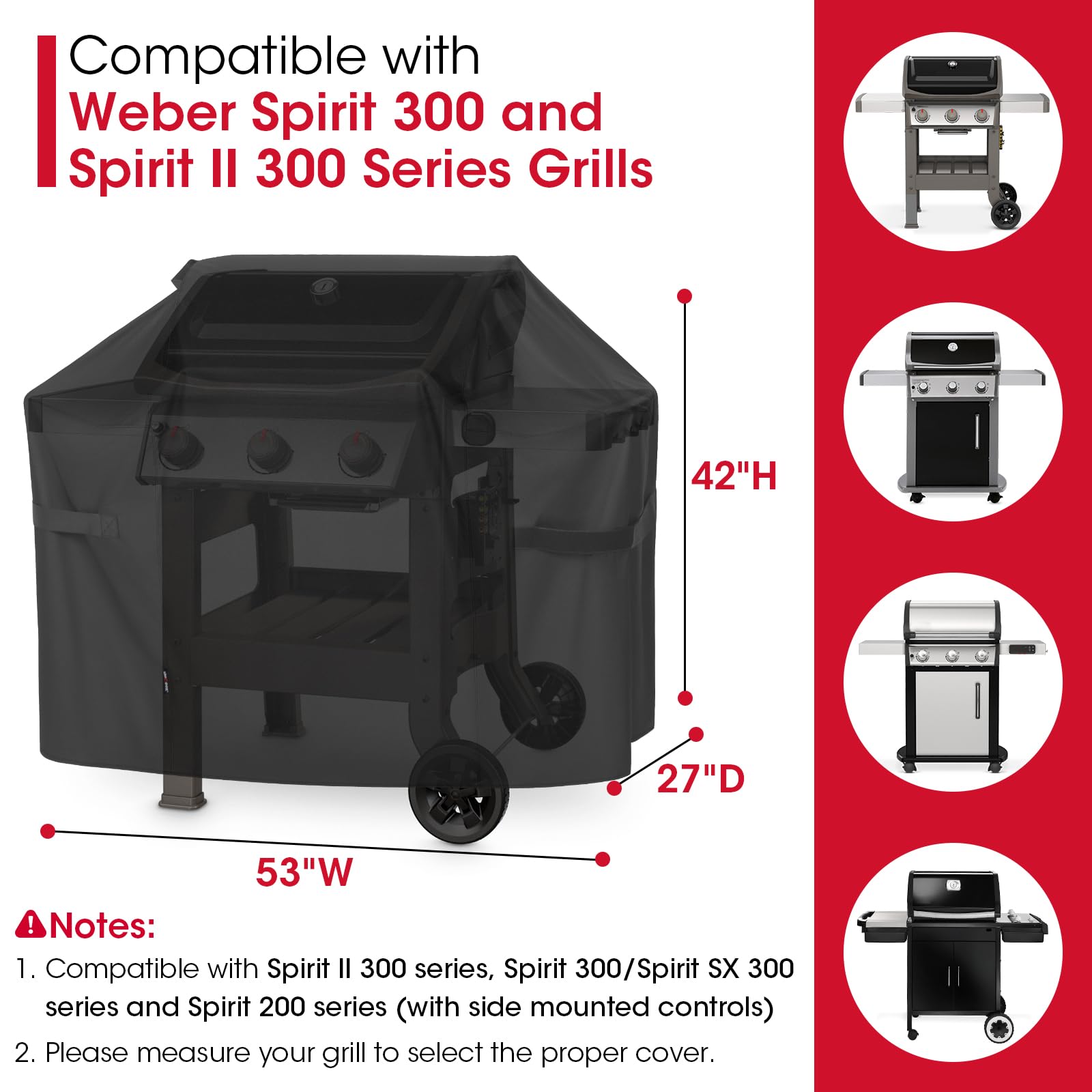 Waterproof Unicook grill cover provides outdoor protection for grills.