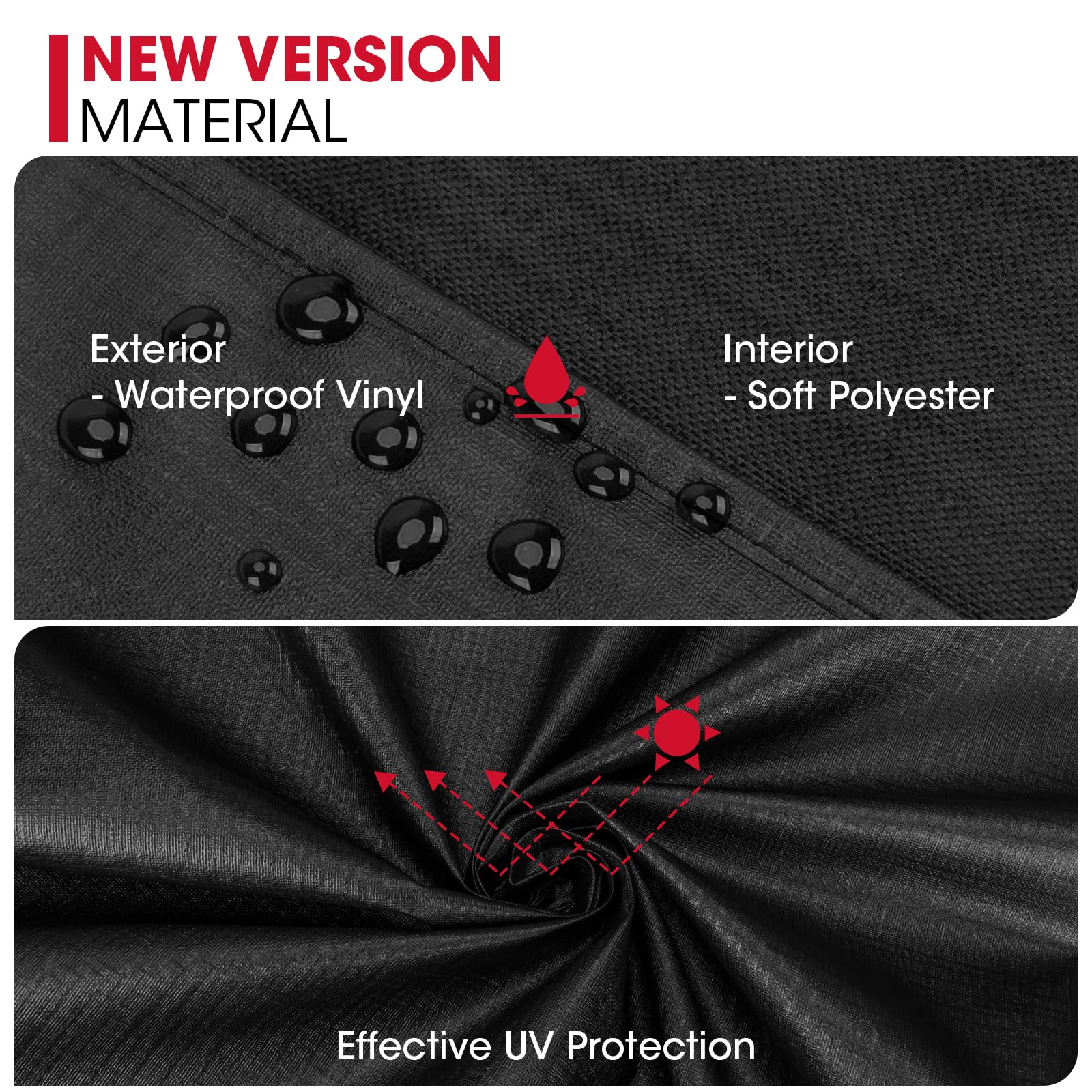 Unicook waterproof vinyl exterior smoker cover protects against rain and debris.