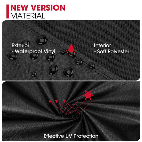 Unicook waterproof vinyl exterior smoker cover protects against rain and debris.