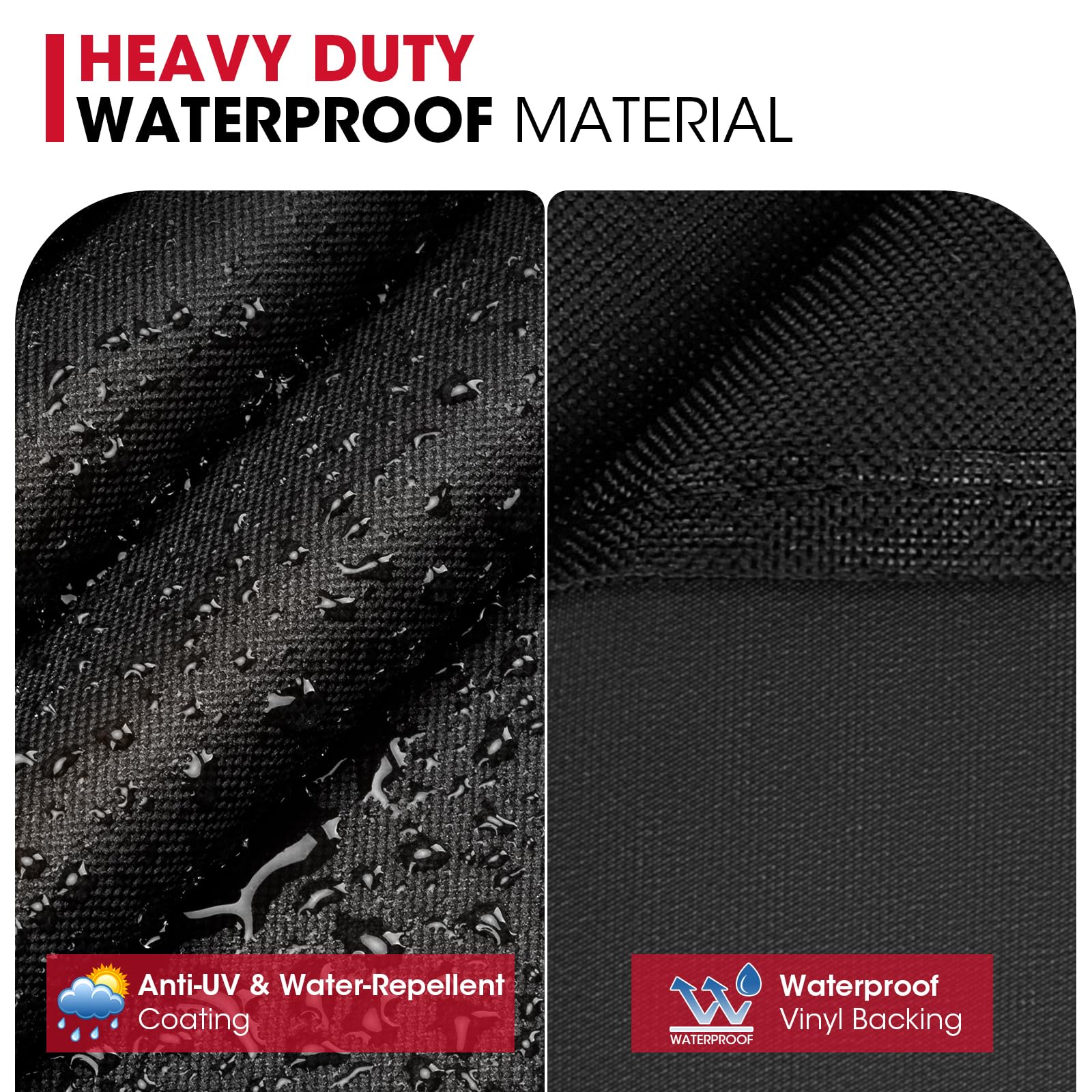 Wind-straps on Unicook grill cover securing fit against gusts
