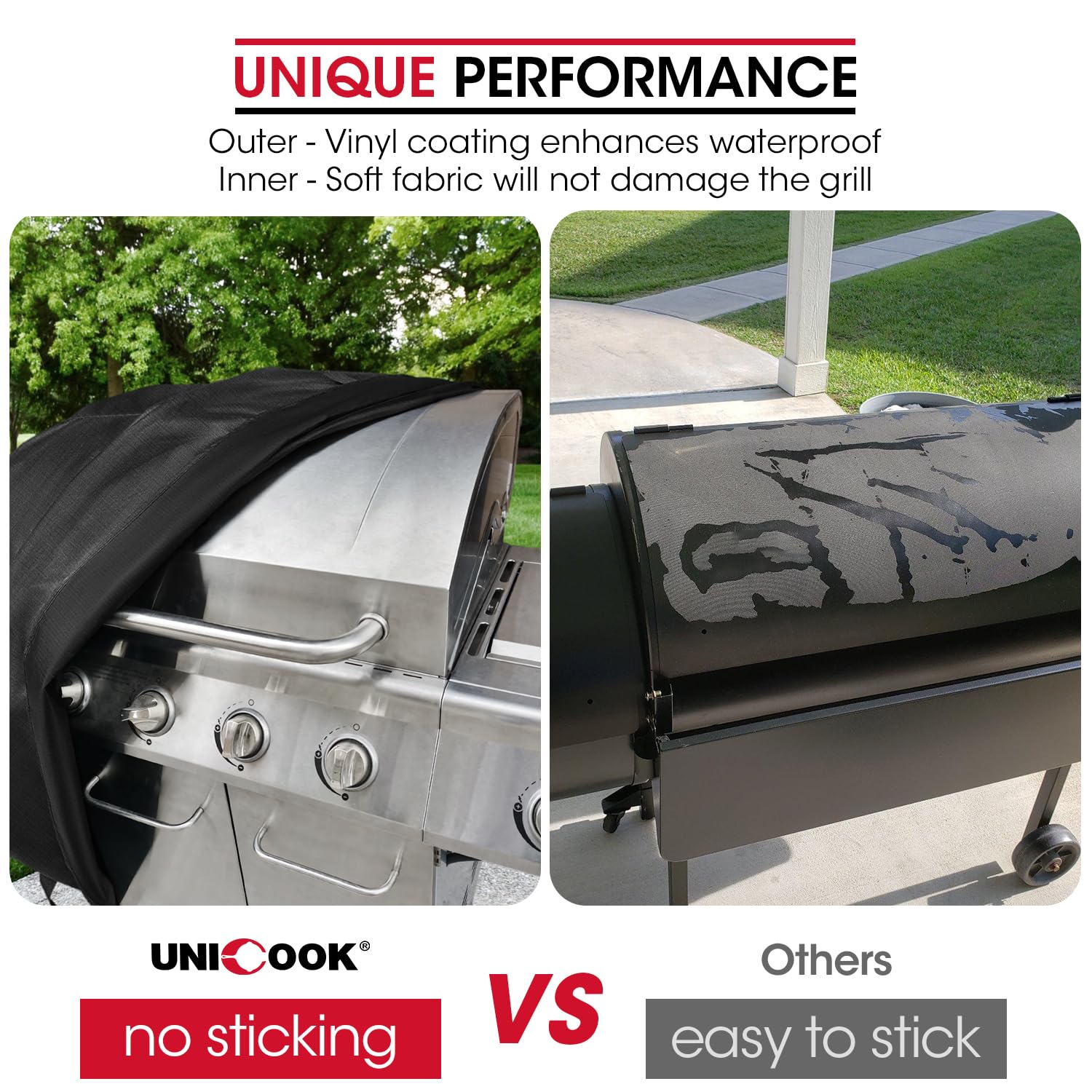 Unicook windproof straps secure the cover and prevent wind from lifting