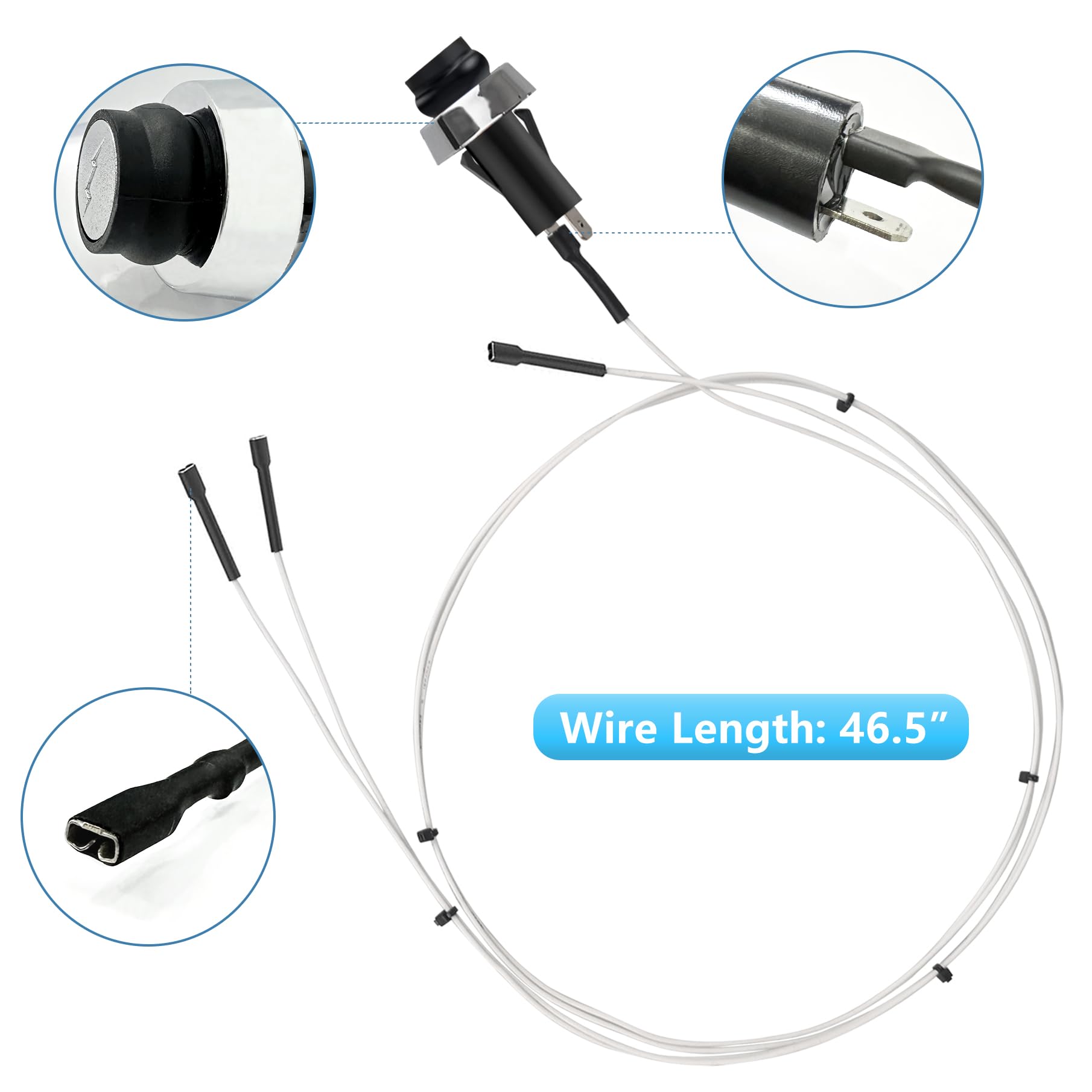 Unidanho wire management clip keeps ignition cables organized.