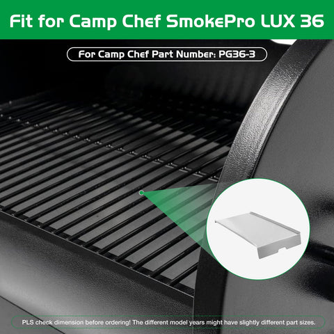 Unidanho heavy‑duty steel heat baffle guards against warping during grilling