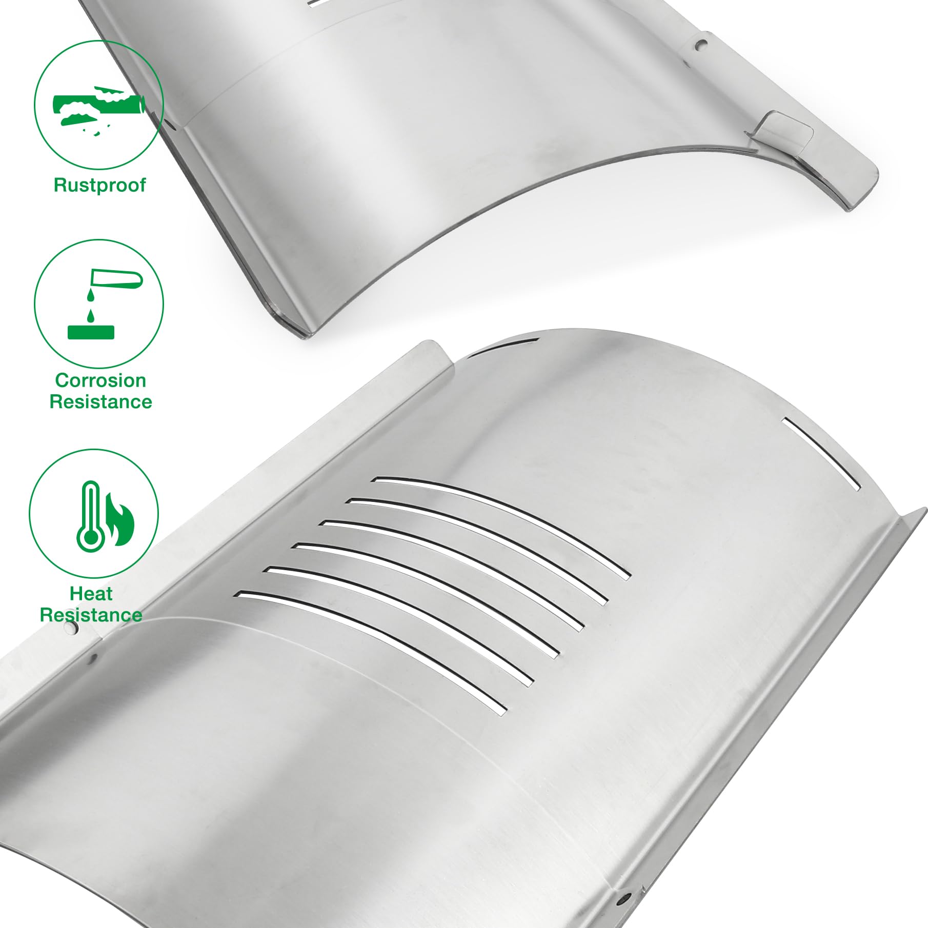 Unidanho stainless steel flame broiler delivers durable performance for long lasting grilling.