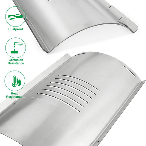 Unidanho stainless steel flame broiler delivers durable performance for long lasting grilling.
