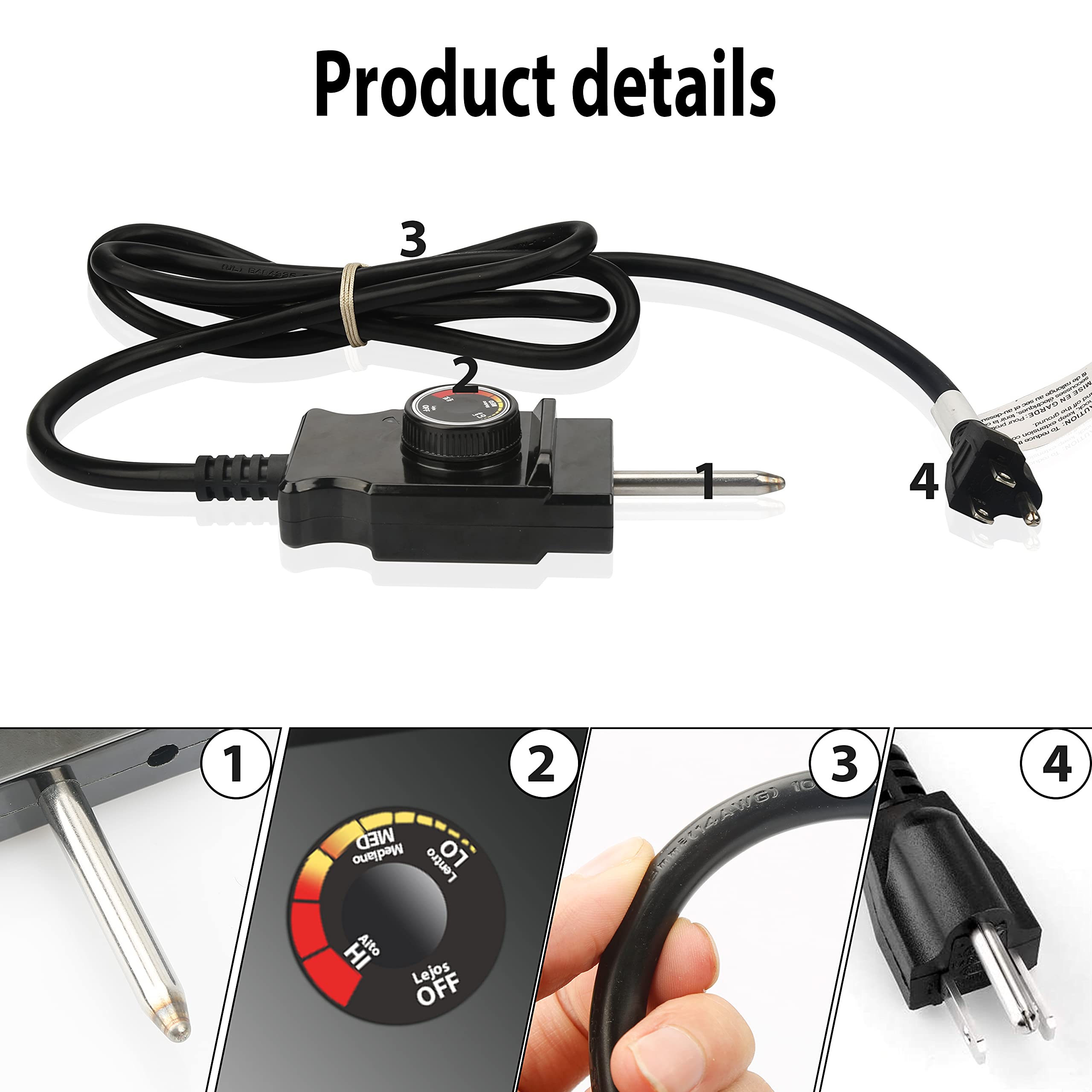 Unidanho thermostat-probe assembly enables precise temperature management.