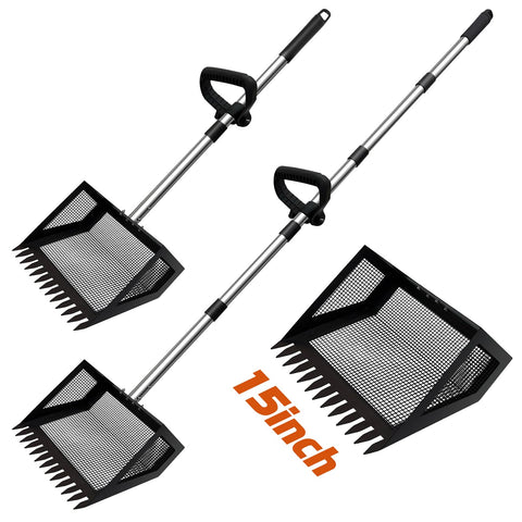 Unidevice 15in extra-large scoop head for efficient coop cleaning