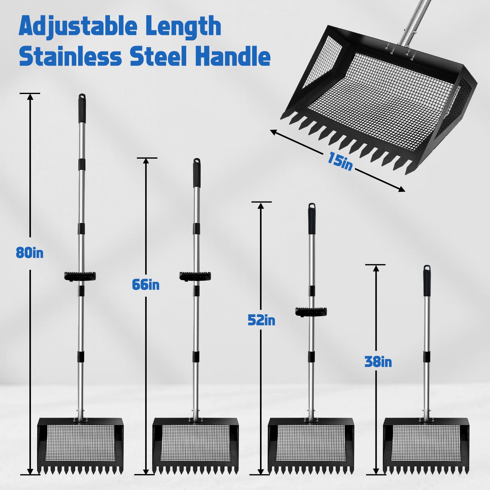 Unidevice extendable handle with quick-adjust mechanism for customizable cleaning height