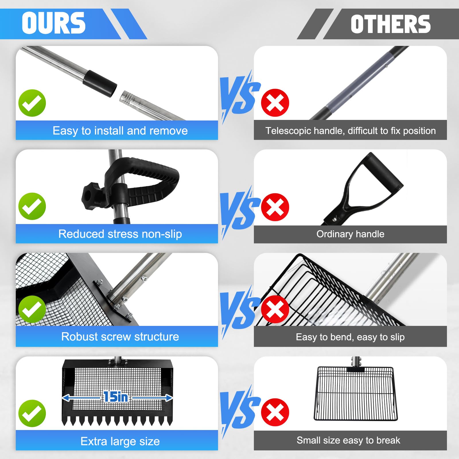 Unidevice multi-purpose cleaning tool suitable for coops, gardens, stables, and more