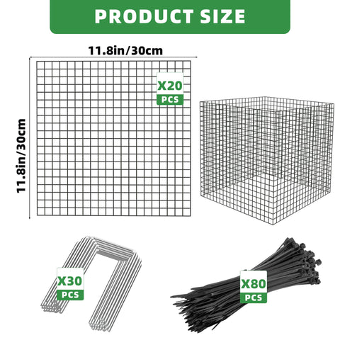UNIFAMILY ground stakes provide stable, expandable protection for growing vegetables.