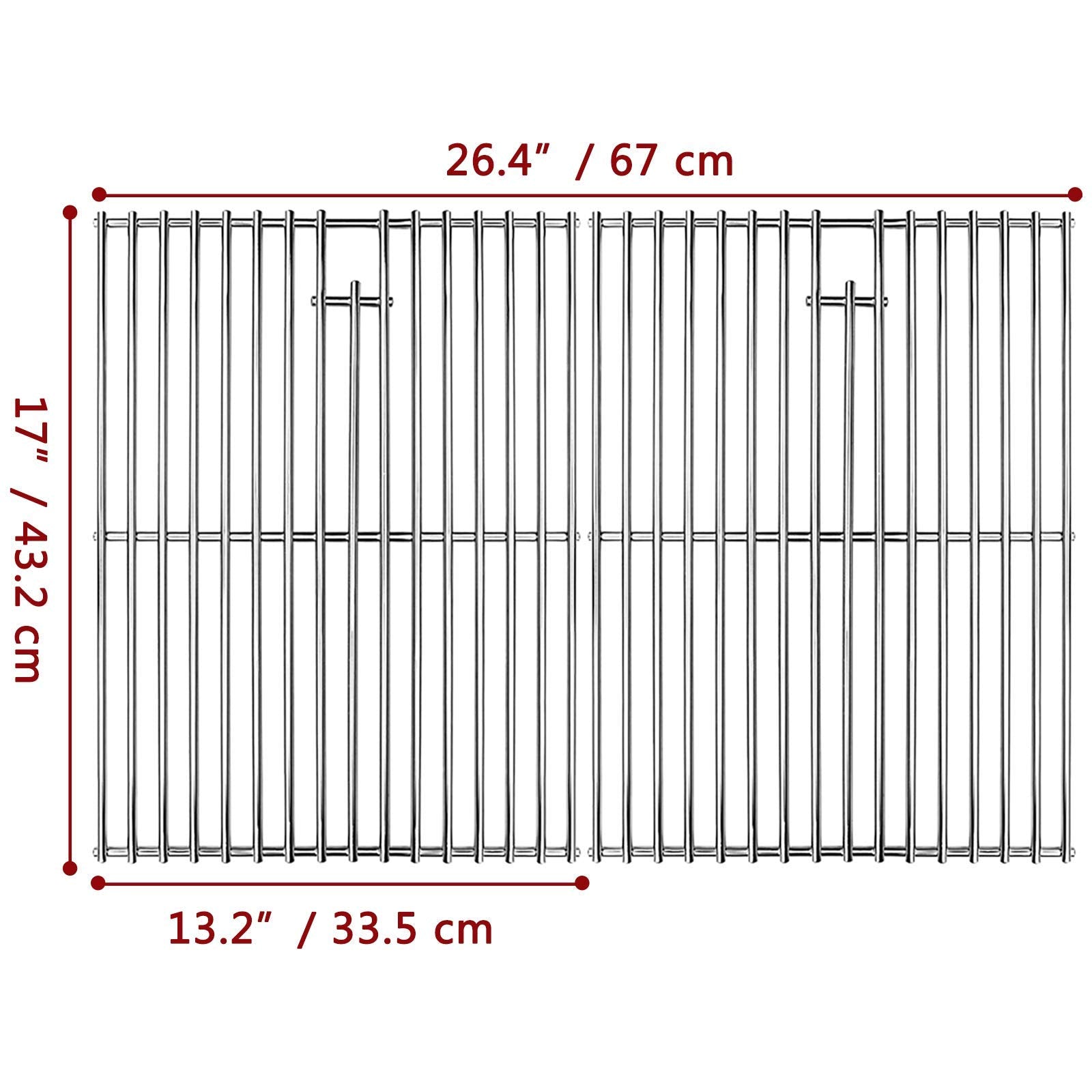 Uniflasy Nexgrill 17-inch grate with stainless steel bars for lasting durability