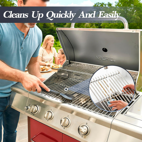 Uniflasy 17in stainless steel grill grates in grill interior image for quick upgrades