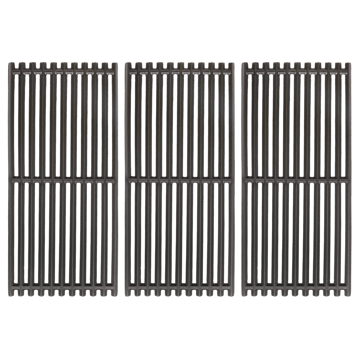 Uniflasy 17-inch cast-iron grill grates for Charbroil Infrared providing even heat and sear.