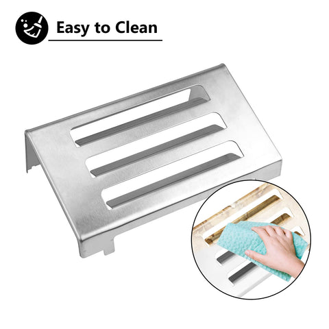 Uniflasy 67060 heat deflector easy-clean surface simplifies maintenance