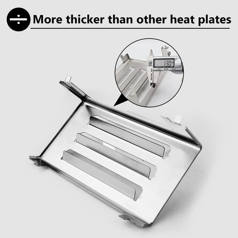 Uniflasy 67060 heat deflector vent slots detail reduces flare-ups