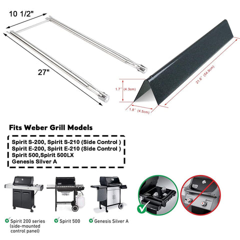 Uniflasy 7507 crossover tube ensures consistent flame flow across the grate.