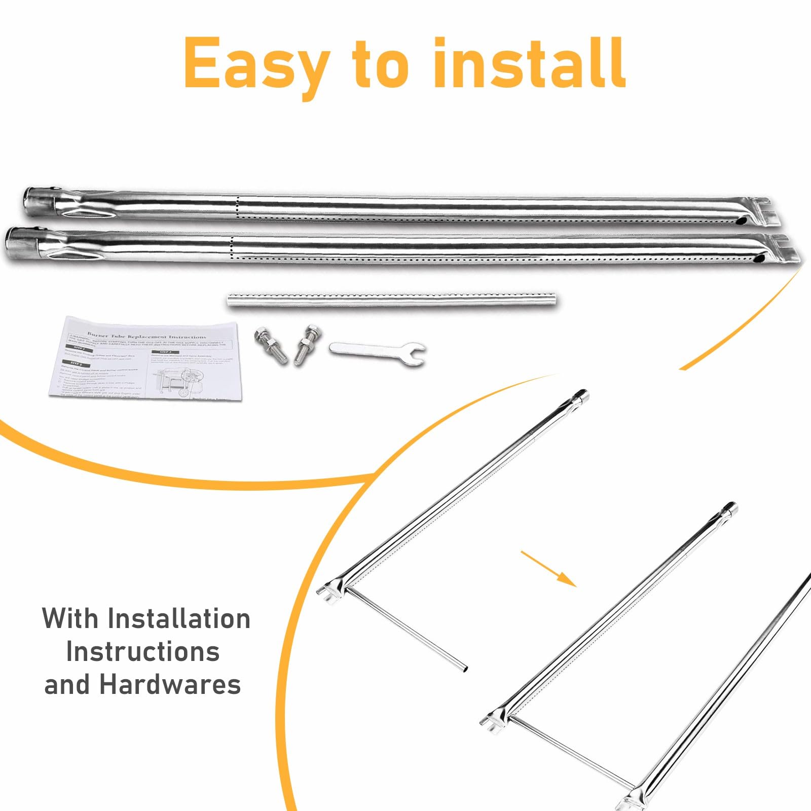 Uniflasy 7507 includes hardware and instructions for straightforward installation.